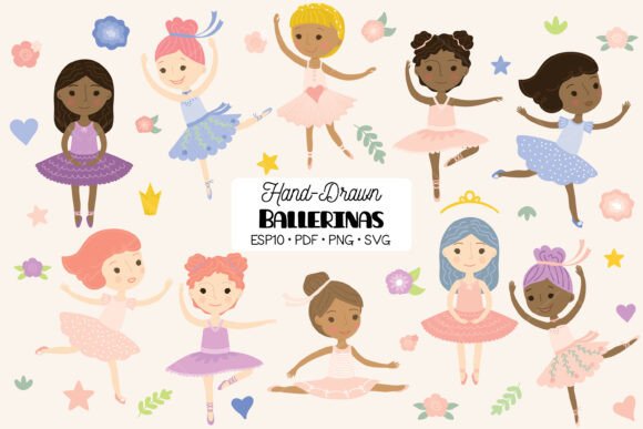 Ballerina Paper Doll, Multi Skin Tone Embroidery Review