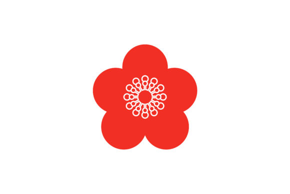 Chinese New Year Flowers Icon Solid Graphics and Icons Review