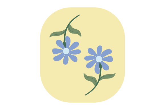 Flower Blue Daisy Graphics and Illustrations Review