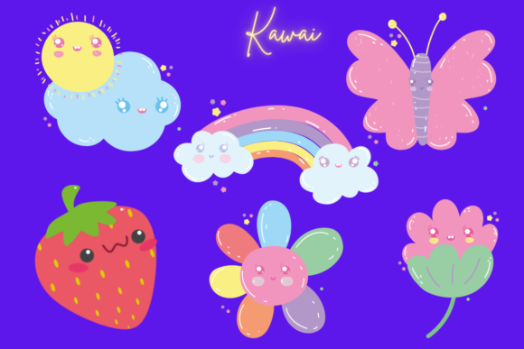 Kawaii Illustrations Collection: Graphics and Illustrations for Blog Design