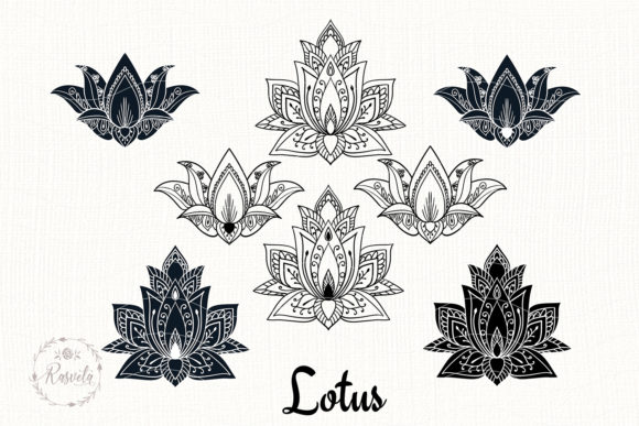 Lotus Mandala Flower Graphics and Illustrations Review