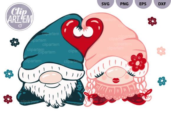 Love Gnomes Valentine Retro Vector Review