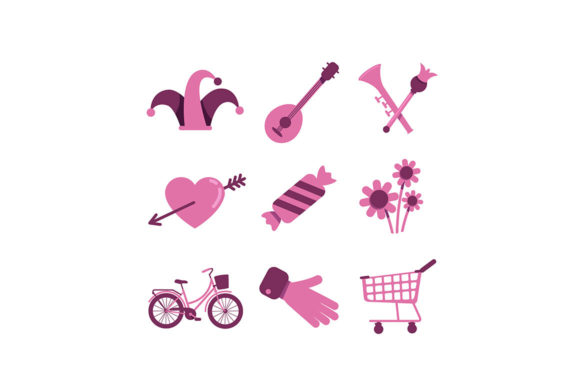 Valentines Day and Shopping Flat Color Graphics and Illustrations Review